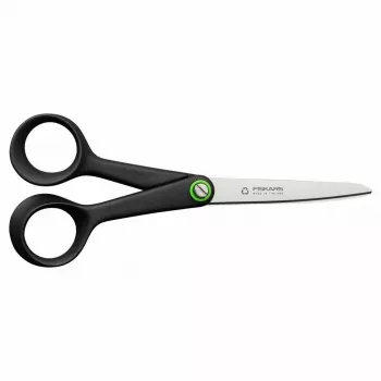 Tijeras de oficina/manualidades Fiskars 1074543 corte recto universal negras, acero inoxidable
