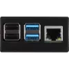 Carcasa de aluminio para Raspberry Pi 4 B de JYT, modelo RB-AlucaseP4+01B, acabado negro