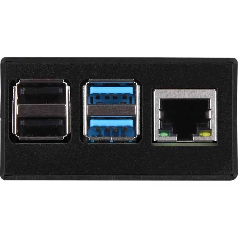Carcasa de aluminio para Raspberry Pi 4 B de JYT, modelo RB-AlucaseP4+01B, acabado negro