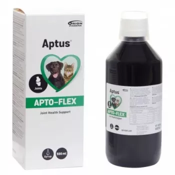 Complemento articular líquido Aptus Apto-flex 500 ml para perros y gatos, alimento dietético líquido, sin conservantes