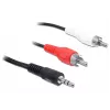 Cable de audio 3,5 mm/2 x RCA DeLOCK 84212