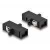 Acoplador de fibra óptica DeLOCK conector hembra MTRJ a conector hembra MTRJ negro
