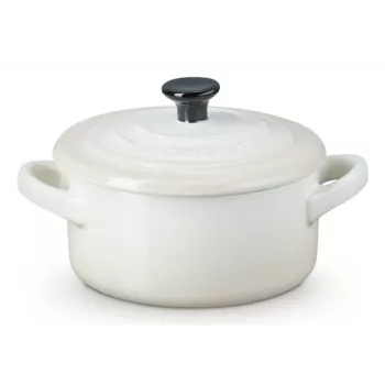 Le Creuset 71901107160100 Mini Dutch Oven, 0,25 L, blanco