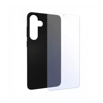 PEDEA Funda blanda TPU Samsung Galaxy S24 5G, negro + protector de pantalla (SET-11160961)