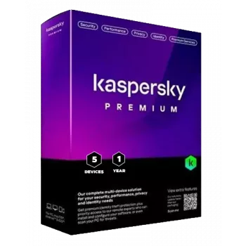 Kaspersky Premium + atención al cliente | 5 dispositivos | 1 año | EU