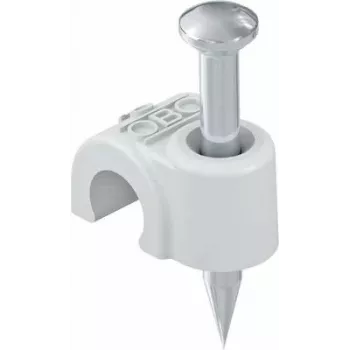 Clip de clavo aislado 2008 para cable de 8 mm L 35 mm gris claro (2227622)