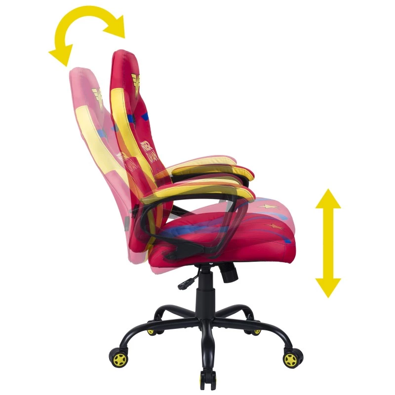 Silla gaming para PC Subsonic SA5573-W1 asiento acolchado azul rojo amarillo