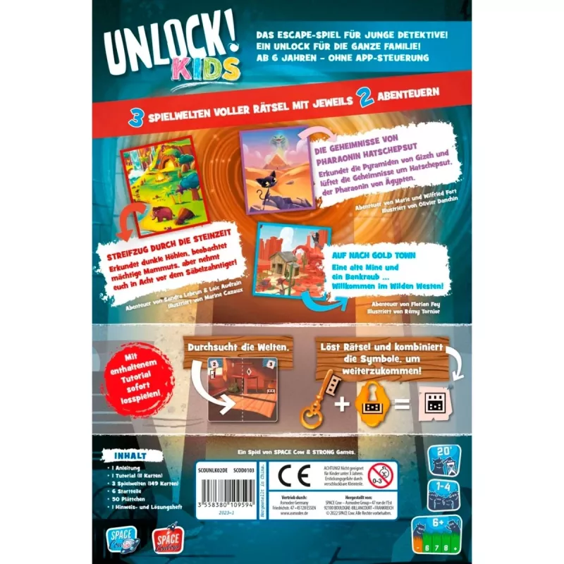 Unlock Kids - Historias del pasado, juego de cartas