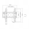 SBOX PLB-2522T-2 soporte de pared inclinable para TV, 23-43 pulgadas, 45 kg, VESA 200x200
