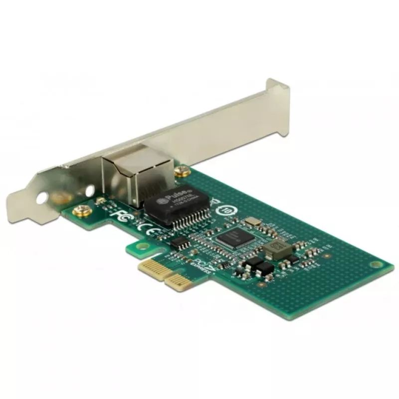 DeLock tarjeta PCI Express > 1 x Gigabit LAN - adaptador de red - PCIe 2.1 perfil bajo - Gigabit Ethernet