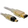 Cable FireWire A/A DeLOCK 1,0m Gris
