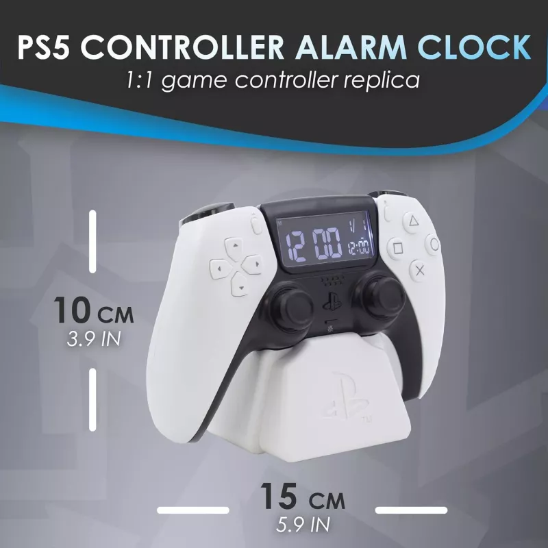 Despertador Paladone PS5 PP9405PSV3 con pantalla LED, a pilas