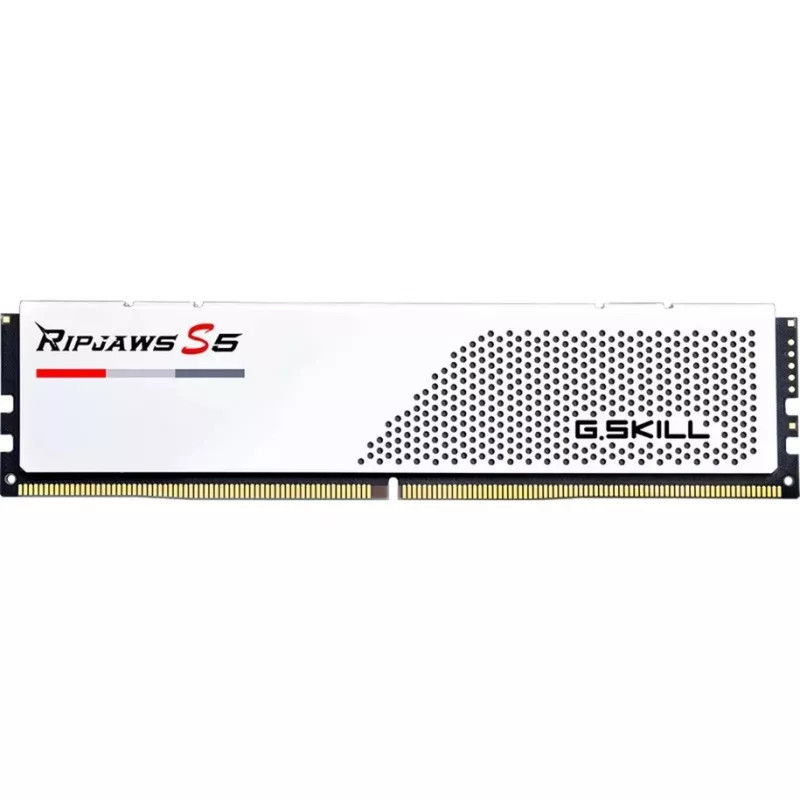 DIMM 96 GB DDR5-6000 (2x 48 GB) Dual-Kit, memoria RAM blanca, F5-6000J3036F48GX2-RS5W, Ripjaws S5, INTEL XMP