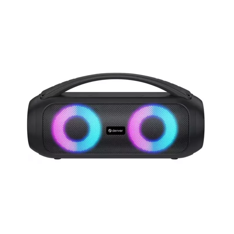 Altavoz Bluetooth Denver BTG-616 con asa e iluminación LED