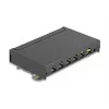 Patch panel DELOCK mini sobremesa RJ45 6 puertos Cat.6A apantallado, metal, negro, 80×22×125 mm