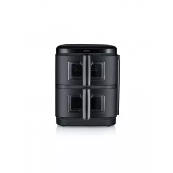 Freidora SEVERIN FR 2468 S-Fry Duo Stack 2 en 1 capacidad de cocción, diseño de doble cesta