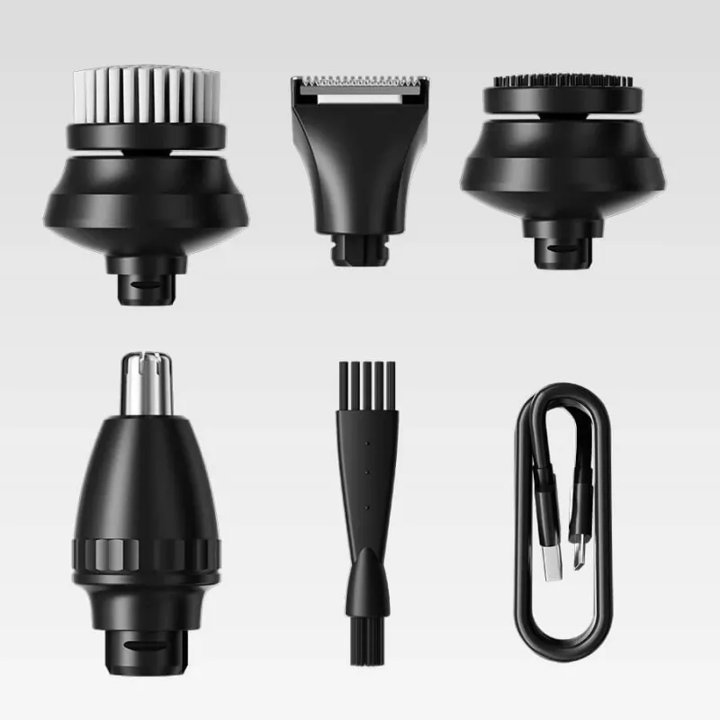 Set de afeitado eléctrico 5 en 1 recargable sumergible Maestro MR-675 con función de carga USB