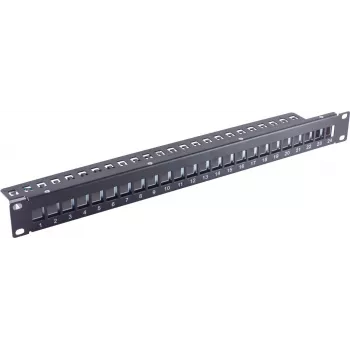 Patch Panel 1U ShiverPeaks BS75066-1 metal negro
