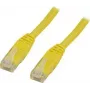 Cable de red Deltaco UTP Cat6 RJ-45 1 m amarillo