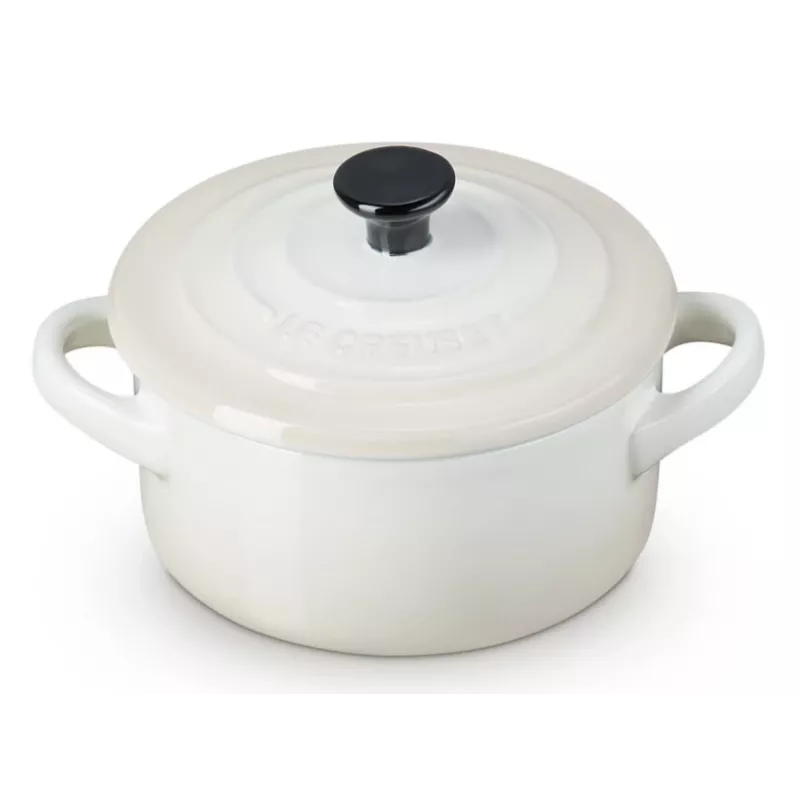 Le Creuset 71901107160100 Mini Dutch Oven, 0,25 L, blanco