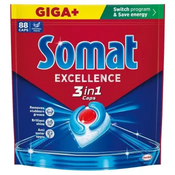 Somat cápsulas lavavajillas 3 en 1, 88 uds.