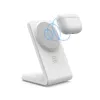 Cargador inalámbrico Crong CRG-MSS-WHT 10W carga rápida para dispositivos compatibles con Qi