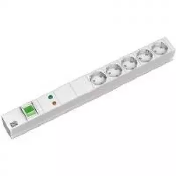 Regleta de distribución Bachmann 5x Schuko 2m