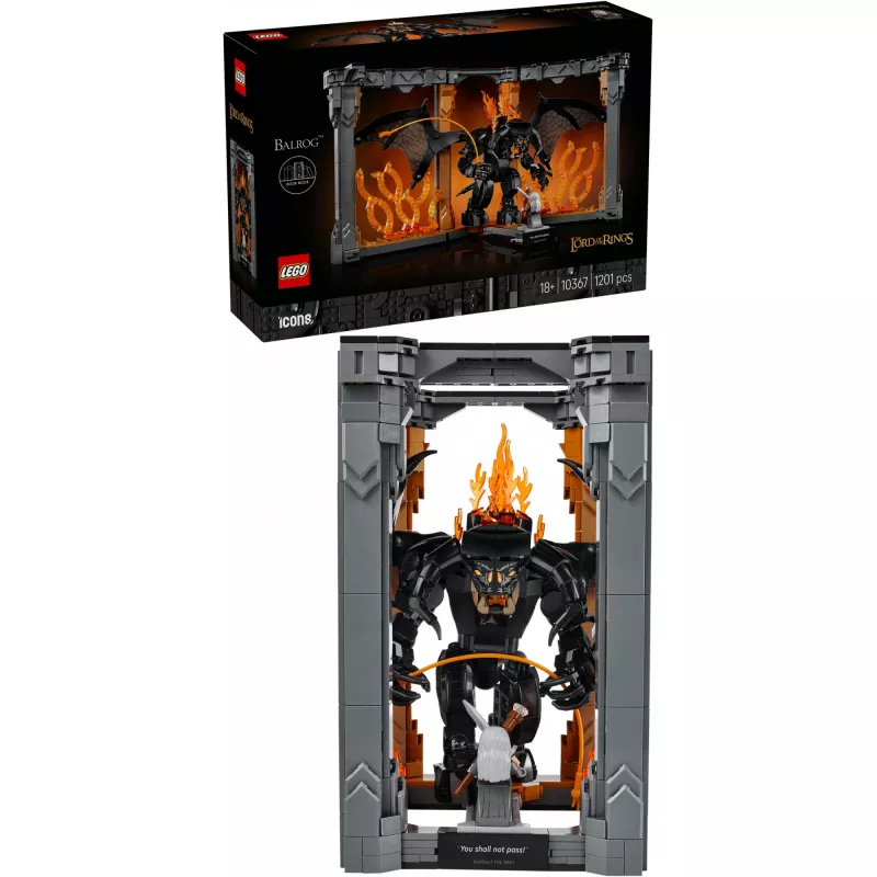 LEGO ICONS 10367 El Señor de los Anillos: Balrog Book Nook