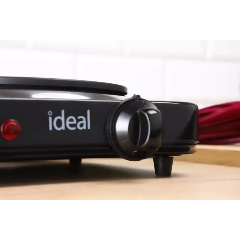 Cocina eléctrica de 2 placas IDEAL, potencia máxima 2600 W