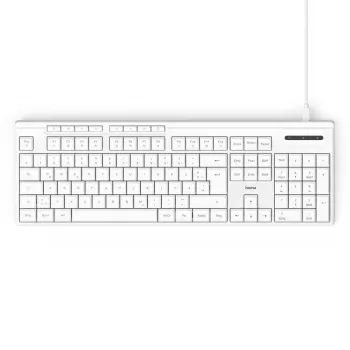 Teclado con cable Hama CK-200 USB Blanco