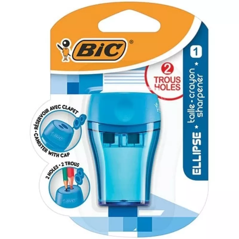 Sacapuntas Bic Ellipse Maxi 2 orificios, 1 ud.
