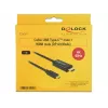 Adaptador de cable de vídeo DeLOCK 85290 USB Type-C a HDMI 1m Negro