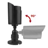 Cámara tubular simulada CEE IR1800 B, cámara de vigilancia simulada con LED IR, negro