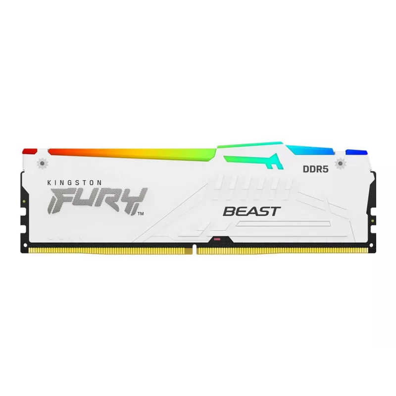 Kingston FURY Beast RGB KF552C40BWAK2-16 DDR5-5200 16GB (2x8GB) kit, CL40, blanco