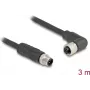 DeLOCK 80526 Cable sensor/actuador 3 m RST M12 negro