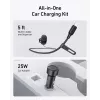 Cargador magnético inalámbrico para coche Anker MagGo 15W — Carga rápida magnética Qi de 15W para smartphones, Negro