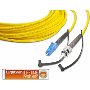 Cable de parcheo de fibra óptica simplex de alta calidad Lightwin, SM, LC - ST (LSP-09 LC-ST 3.0)