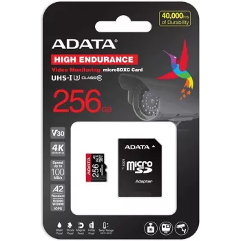 SanDisk - Tarjeta de memoria flash - 256 GB - Video Class V30 - UHS-I U3 - microSDXC UHS-I
