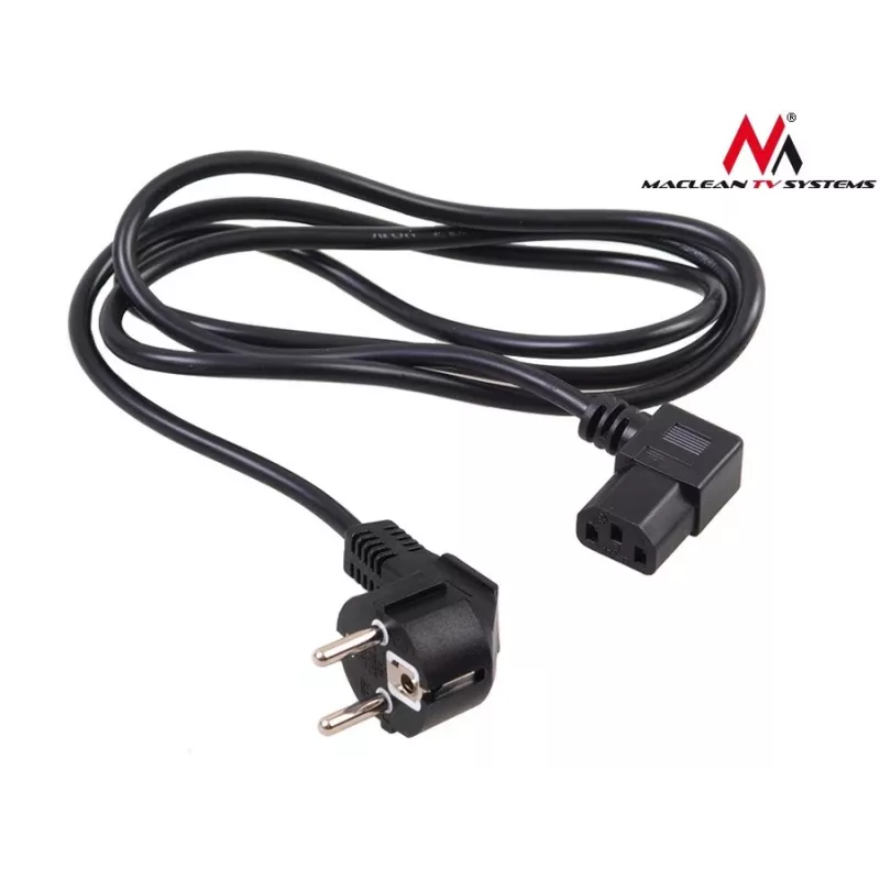 Cable de alimentación con conector de 3 clavijas en ángulo 3M MCTV EU-803