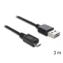Cable USB DeLOCK EASY-USB 2.0-A - USB 2.0 Micro-B 3 m