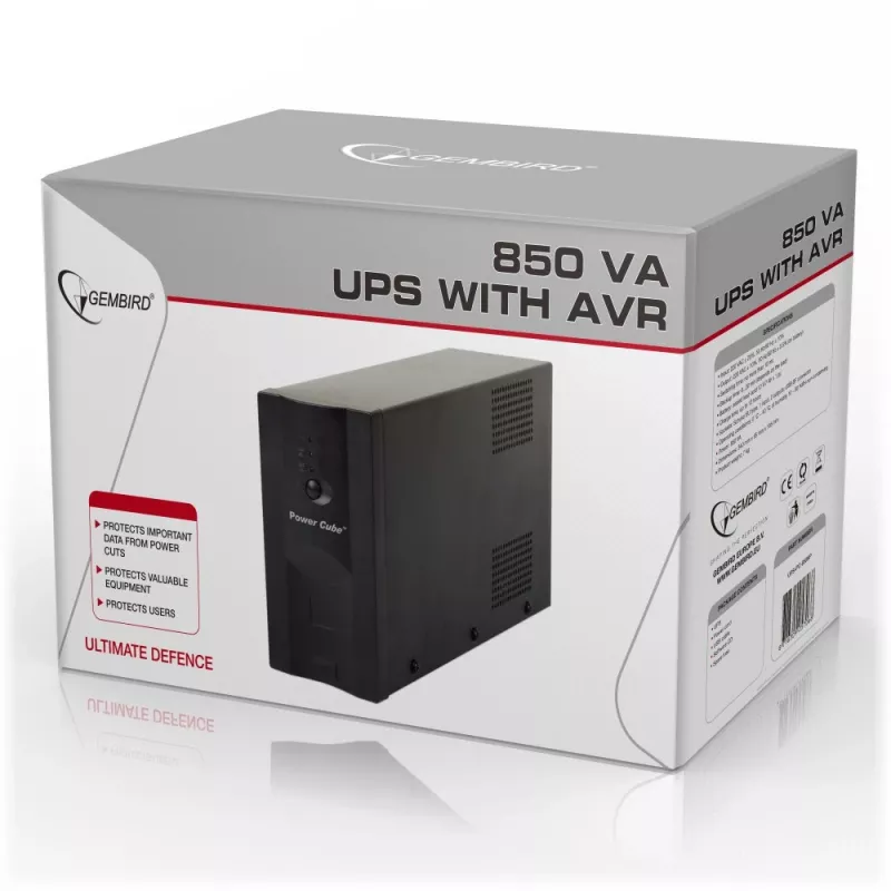 SAI Gembird UPS-PC-850AP (UPS) Line-Interactive 0,85 kVA 520 W 4 salidas AC