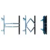 Soporte de pared para TV Esperanza TITAN para 26–70 inch (66–177,8 cm), inclinación ±15°, giro 120°, VESA hasta 400×400, carga máx. 55 kg, negro