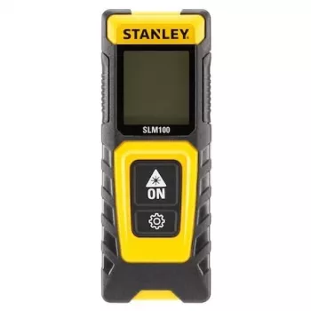 Medidor de distancias STANLEY SLM100 — alcance láser 30 m, medidor manual compacto