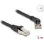 Cable de red DeLOCK RJ45 Cat.6A 45° acodado a recto 3 m negro