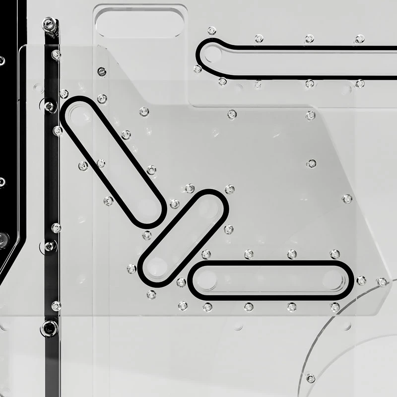 Singularity Computers Spectre 2.0 Elite Kit Side Distro Plate - negro