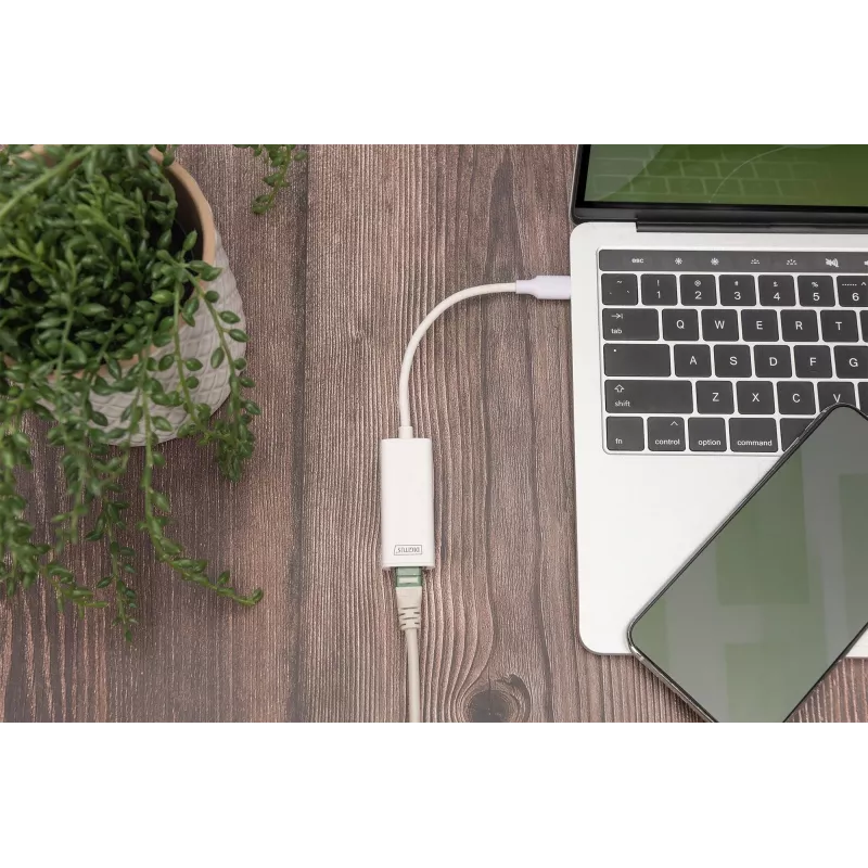 Adaptador Digitus DN-3024 USB 3.0 20 cm 1x USB-C a 1x RJ45 apantallado