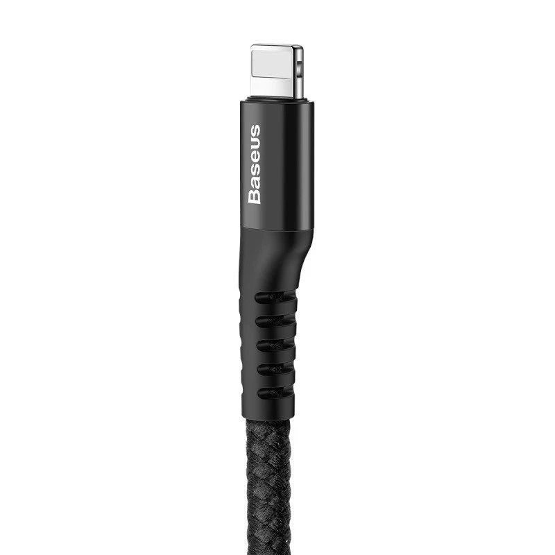 Baseus cable en espiral Lightning 1m 2A (negro)