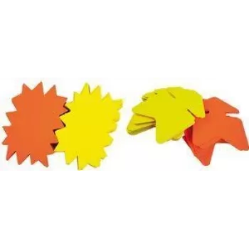 Señales adhesivas agipa 240 x 320 mm amarillo-naranja pack de 10 (MPN 114910)