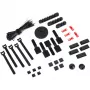 Organizador de cables OfficePal, gestión de cables negro, 136 piezas