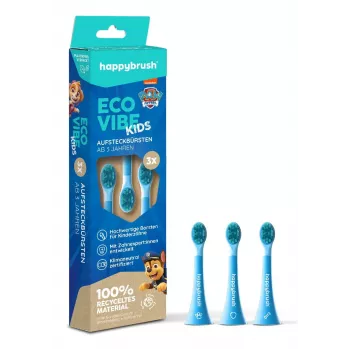happybrush EcoVibe Kids Paw Patrol cabezales de cepillo de repuesto, azul, 3 uds.